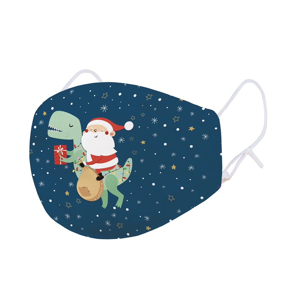 Munskydd/Ansiktsmask av tyg, Kids size, Santasaurus
