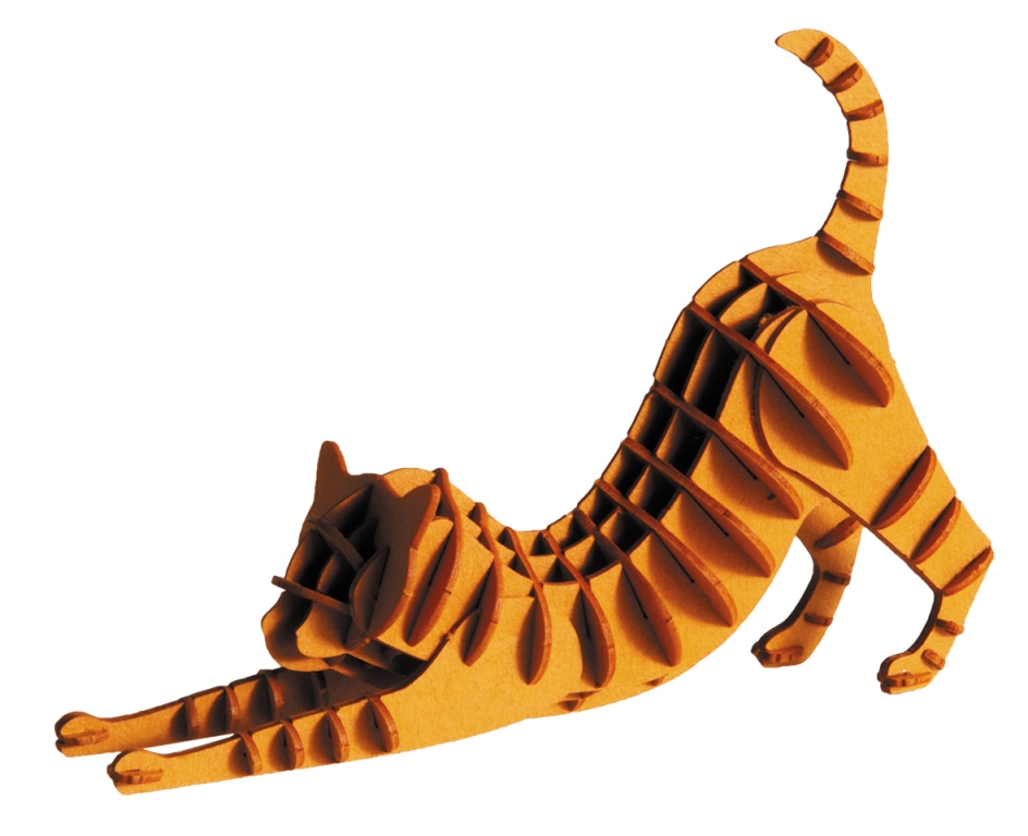 3D-pappersmodell, Rödbrun katt