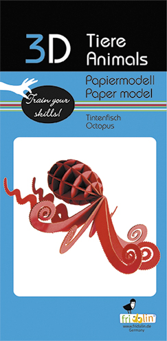 3D-pappersmodell, Bläckfisk - 2