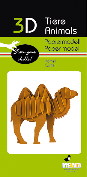 3D-pappersmodell, Kamel - 2