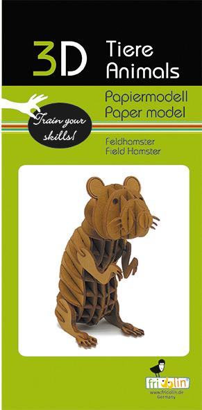 3D-pappersmodell, Hamster - 2