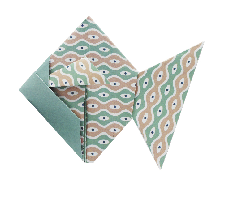 Funny Origami 15x15 cm, Fisk, Sværhedsgrad: Easy - 3