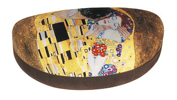 King-Size brilleetuier med pudseklude, Kysset, Gustav Klimt. TEMA-produkt