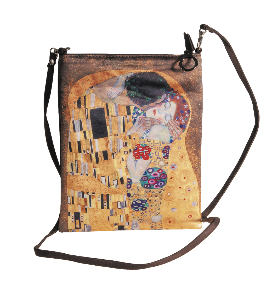 Axelremsväska, Liten, Kyssen, Gustav Klimt, TEMA-produkt