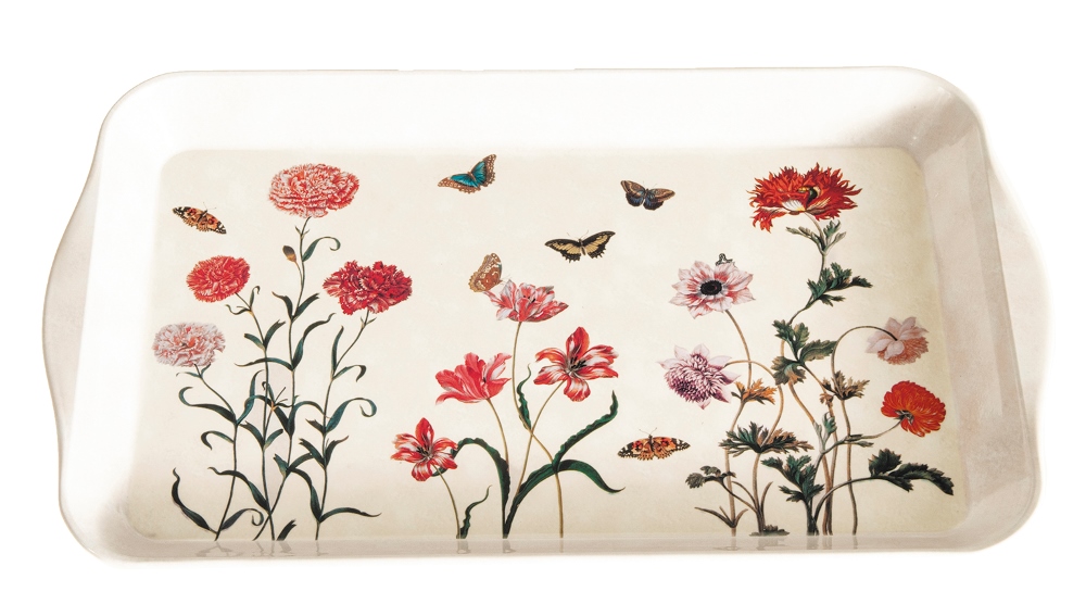 Bricka av bleck, Maria Sibylla Merian (32 cm)