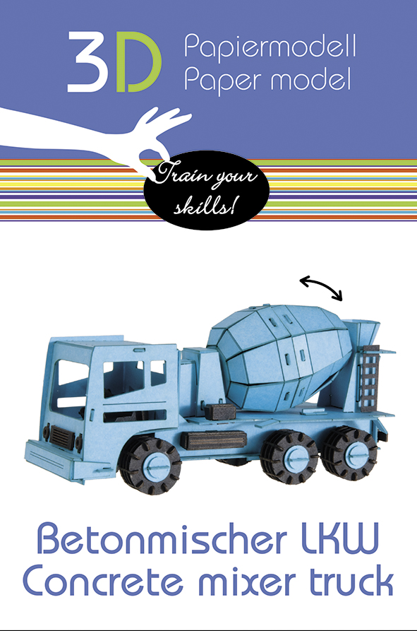 3D-pappersmodell, Cementblandare - 2