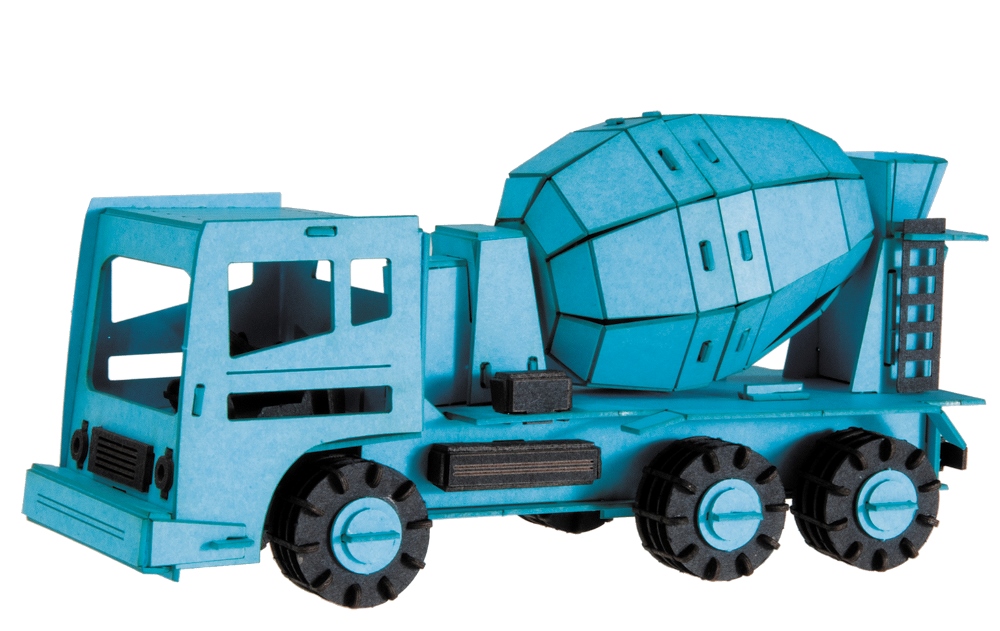 3D-pappersmodell, Cementblandare