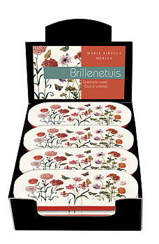 Glasögonetuier, Maria Sibylla Merian, Bordsdisplay med 12 st.