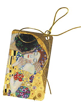 Presentetiketter, Kyssen, Gustav Klimt,  10 st i en påse.
