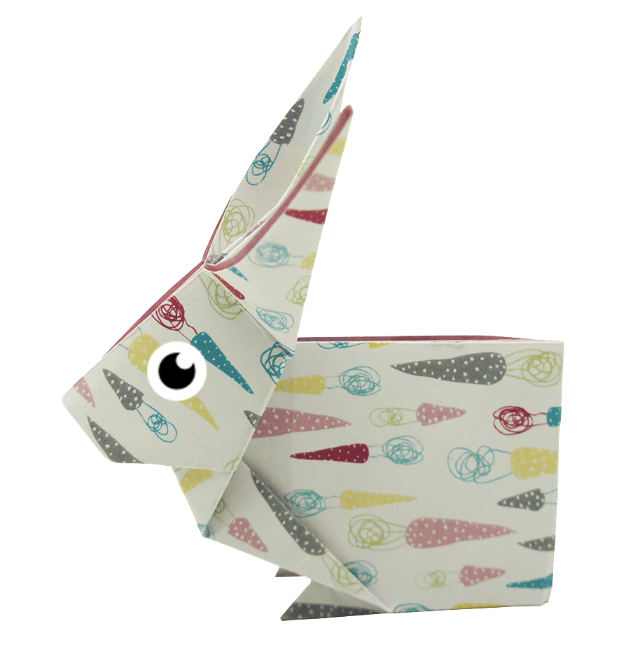 Funny Origami 15x15 cm, Harer, Sværhedsgrad: Normal - 3