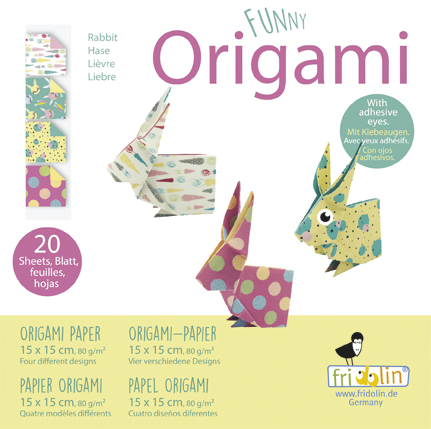 Funny Origami 15x15 cm, Harer, Sværhedsgrad: Normal