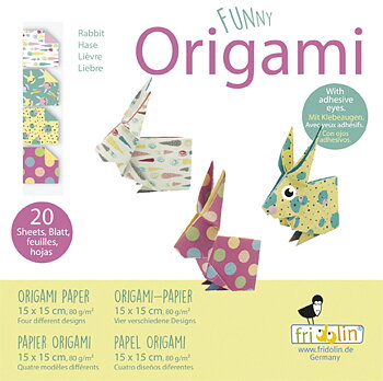 Funny Origami 15x15 cm, Harer, Sværhedsgrad: Normal