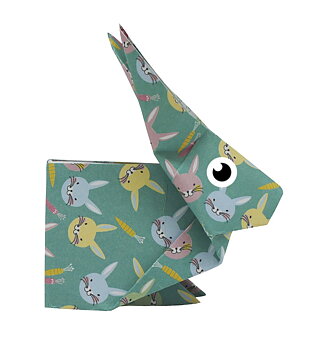 Funny Origami 15x15 cm, Harer, Sværhedsgrad: Normal