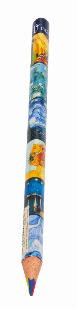 Blyertspennor med regnbågsstift, Vincent Van gogh. Display med 50 st. TEMA-produkt. - 2