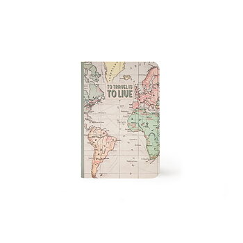 Notesbog, Quaderno Small, Linjeret, Travel (A6NOT0013)