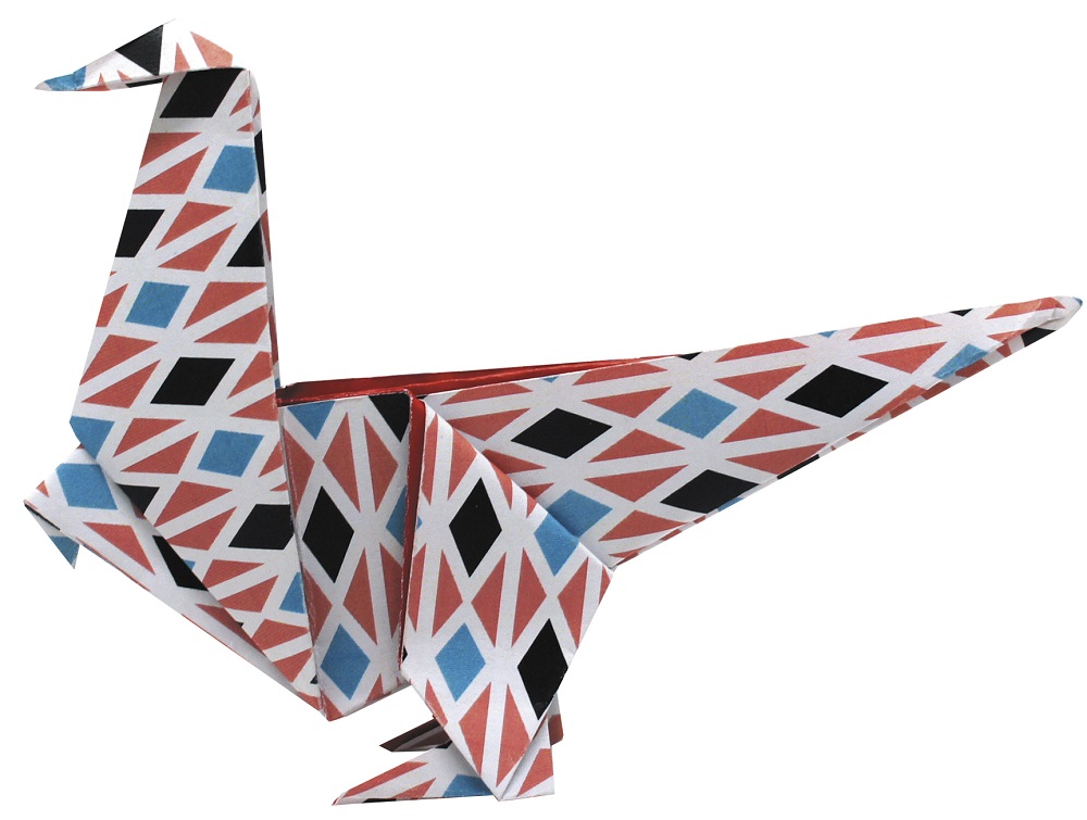 Funny Origami 20x20 cm, Dinosaurier, Svårighetsgrad: Normal - 5