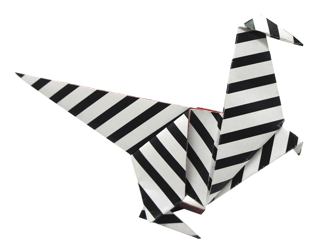 Funny Origami 20x20 cm, Dinosaurier, Svårighetsgrad: Normal - 4