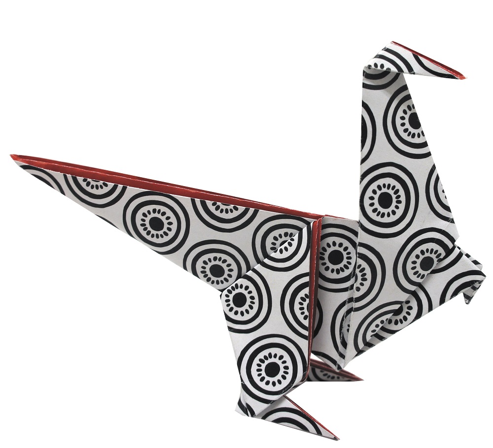 Funny Origami 20x20 cm, Dinosaurier, Svårighetsgrad: Normal - 3