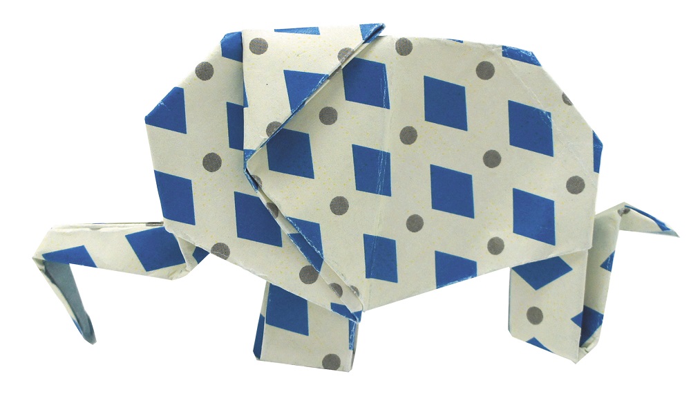 Funny Origami 20x20 cm, Elefanter, Svårighetsgrad: Hard - 3