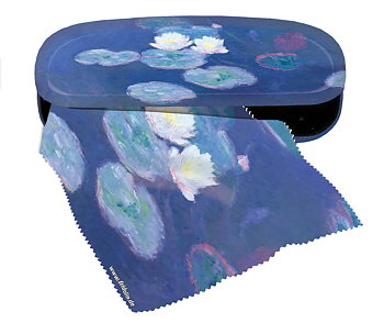Brilleetui med pudseklud, Monet, Åkander, TEMA-produkt