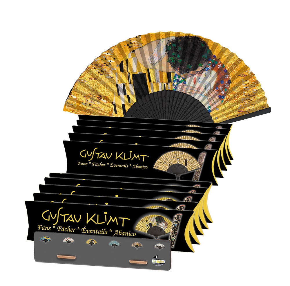 Vifter, Gustav Klimt, Borddisplay med 20 stk. TEMA-produkt