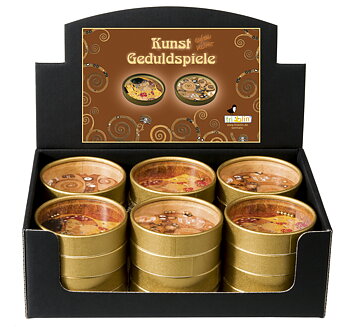 Kugle-spil, Gustav Klimt, borddisplay med 24 stk. TEMA-produkt