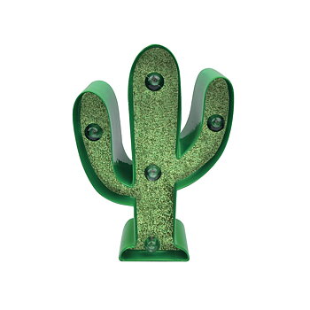Mini Decorative Lights, Cactus with glitter