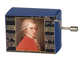 Spilledåse, Vuggevise/Portræt med noder, Mozart  TEMA-produkt