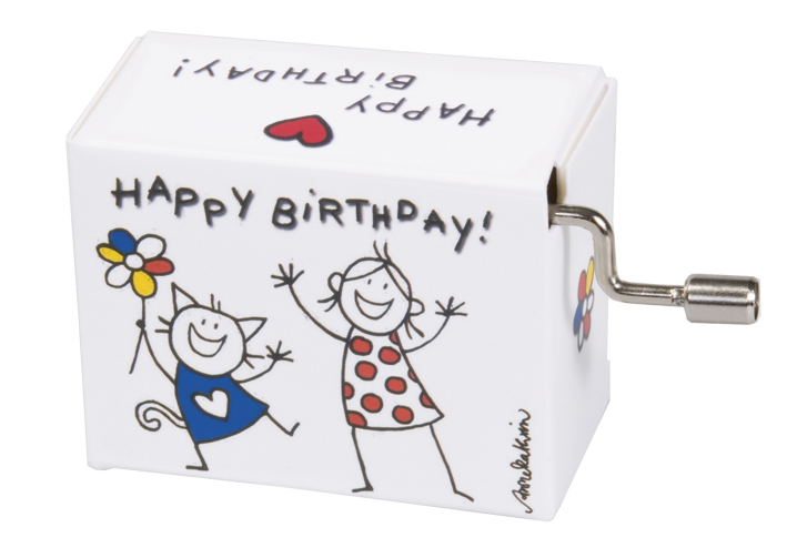 Spilledåse, Happy Birthday/Katt & pige