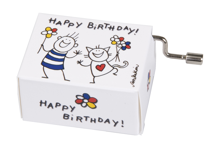 Speldosa, Happy Birthday/Katt & pojke