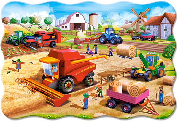 Work on the Farm, puslespil med 20 brikker Maxi (C-02436)