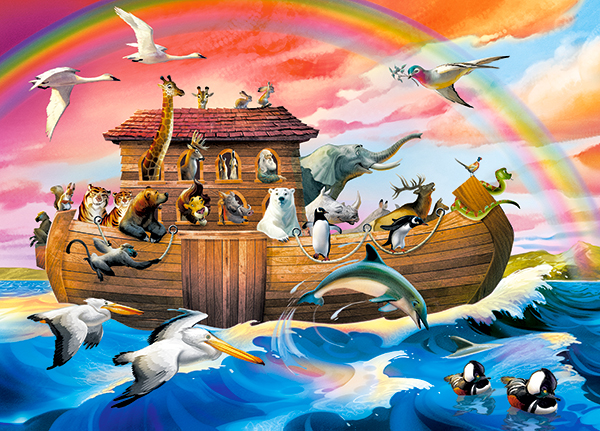 Noah's Ark, puslespil med 60 brikker (B-066186)