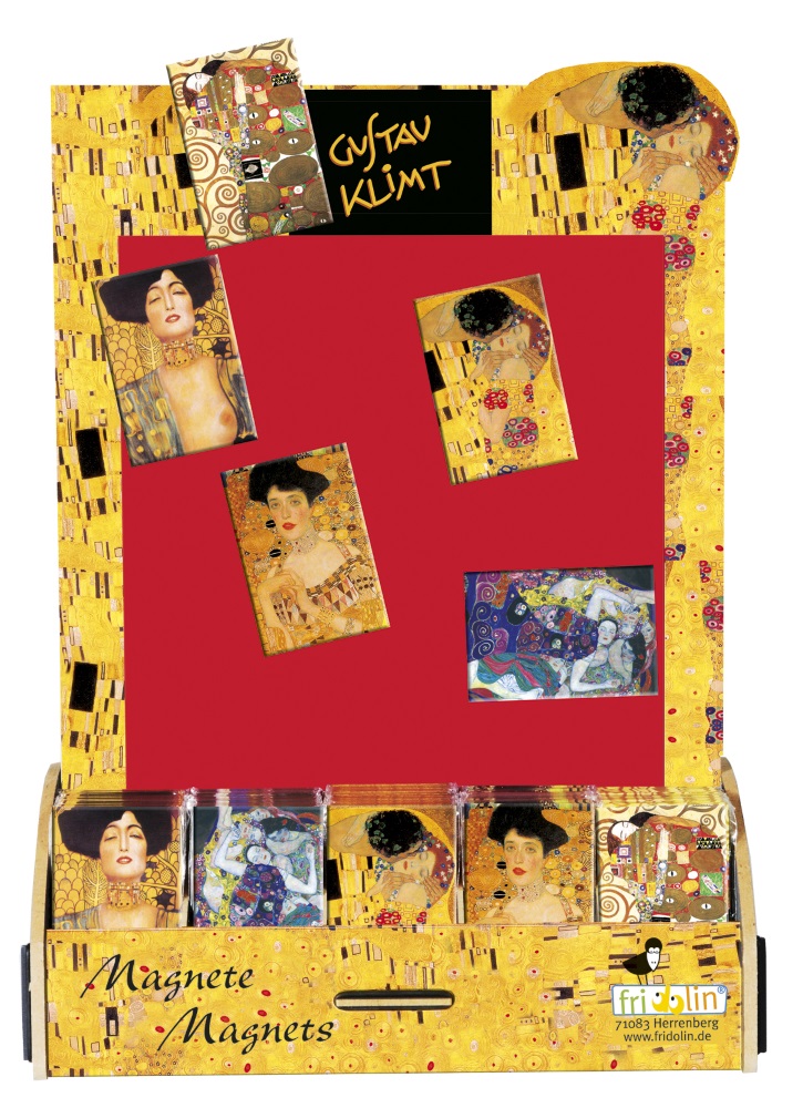 Magneter, Gustav Klimt, Borddisplay med 100 stk. TEMA-produkt