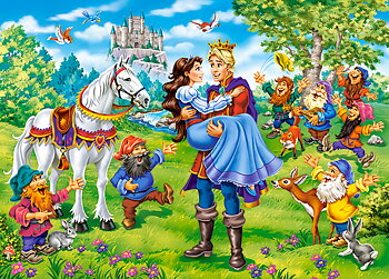 Snow White - Happy Ending, 120-bitarspussel (B-13463)