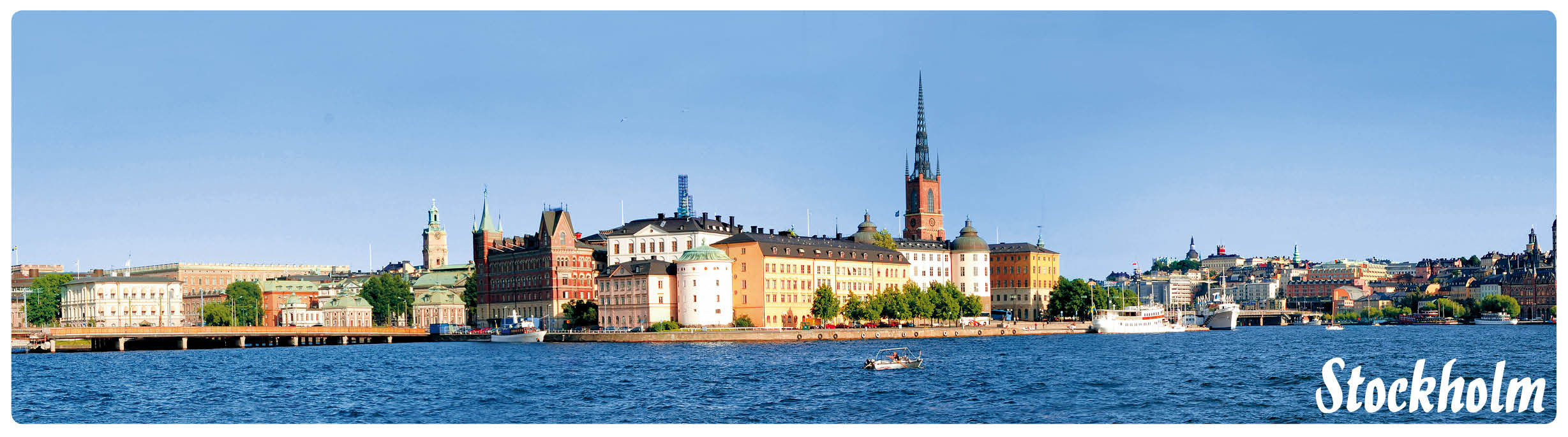 Panoramamagnet, Stockholm - Gamla Stan, Riddarholmen, Södermalm