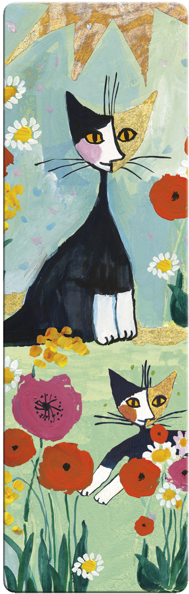 Bogmærke i pap, My garden, Rosina Wachtmeister