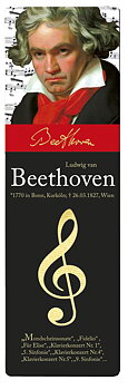 Bokmärke i papp, Beethoven, Kompositörer, TEMA-produkt