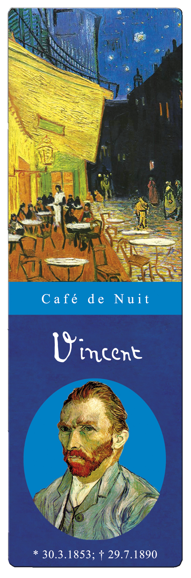 Bogmærke i pap, Natcafé, Vincent van Gogh TEMA-produkt