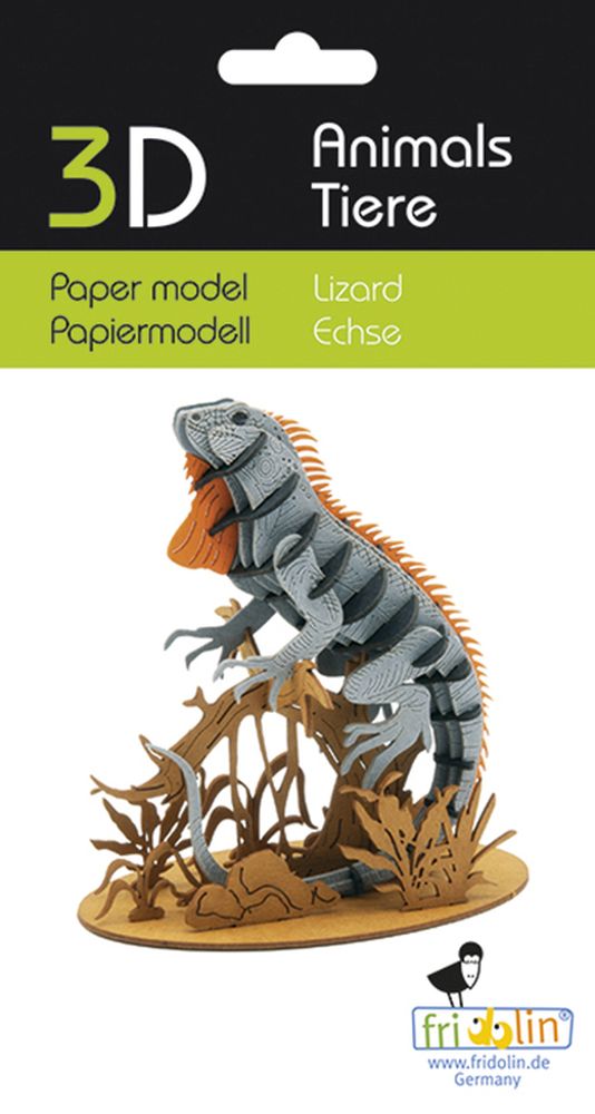 3D-pappersmodell, Ödla