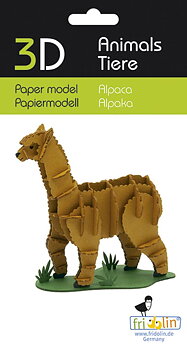 3D-pappersmodell, Alpacka