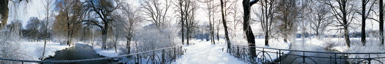 Panoramakort, Väg med snö (WIN006)