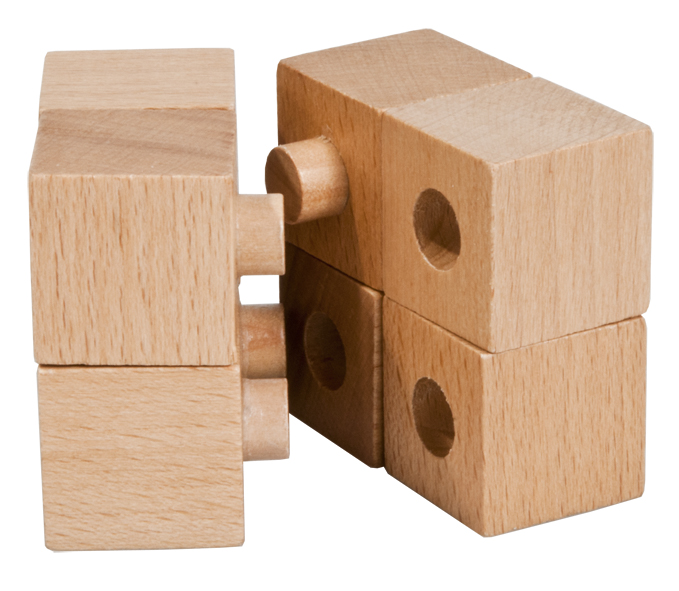 IQ-box i Plexiglaskub, Åtta-kub, Svårighetsgrad: 2/5 - 2
