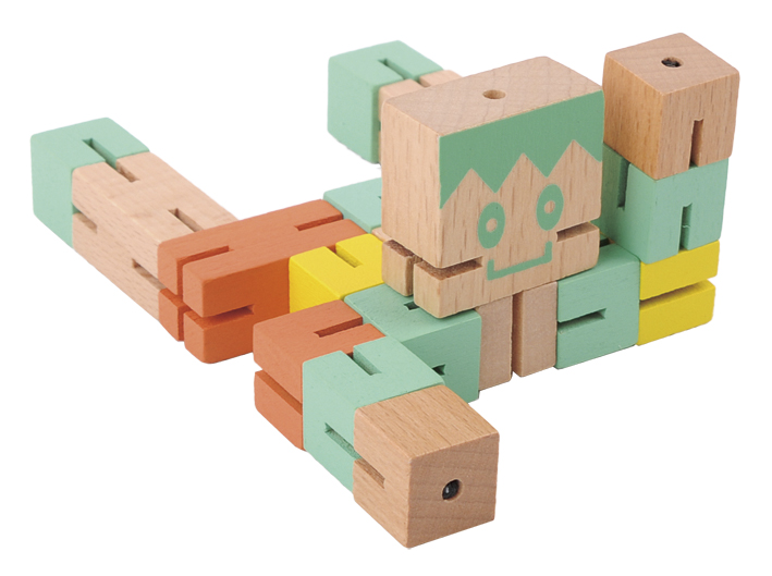 Puzzle Boy, grön, orange, gul, Svårighetsgrad 4/5 - 3