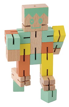 Puzzle Boy, grøn, orange, gul, Sværhedsgrad 4/5
