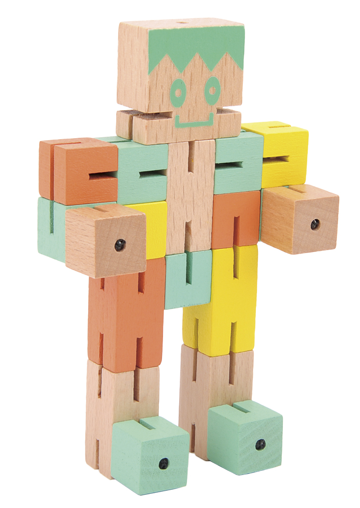 Puzzle Boy, grön, orange, gul, Svårighetsgrad 4/5 - 4