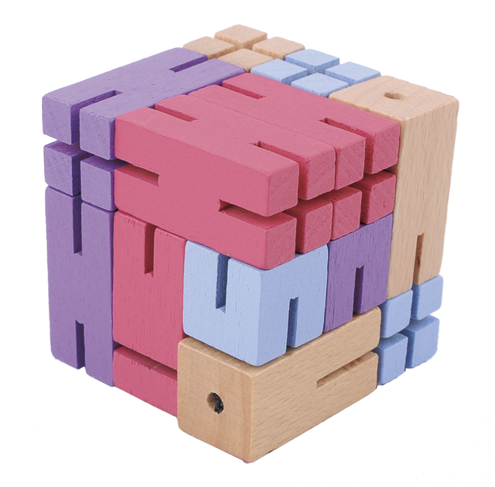 Puzzle Boy, violett, rosa, ljusblå, Svårighetsgrad 5/5 - 4