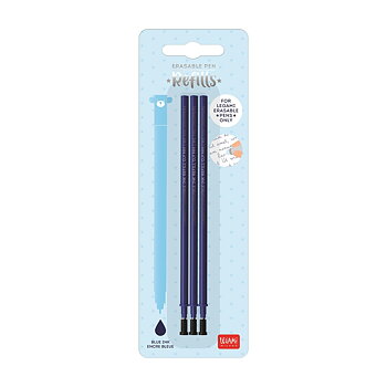 Refills för Erasable gel pens, 3 st., blå