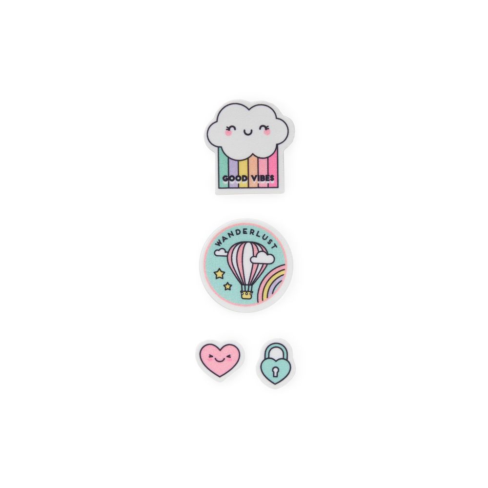 Screen cleaner stickers, Good vibes, set med 4 st. - 3
