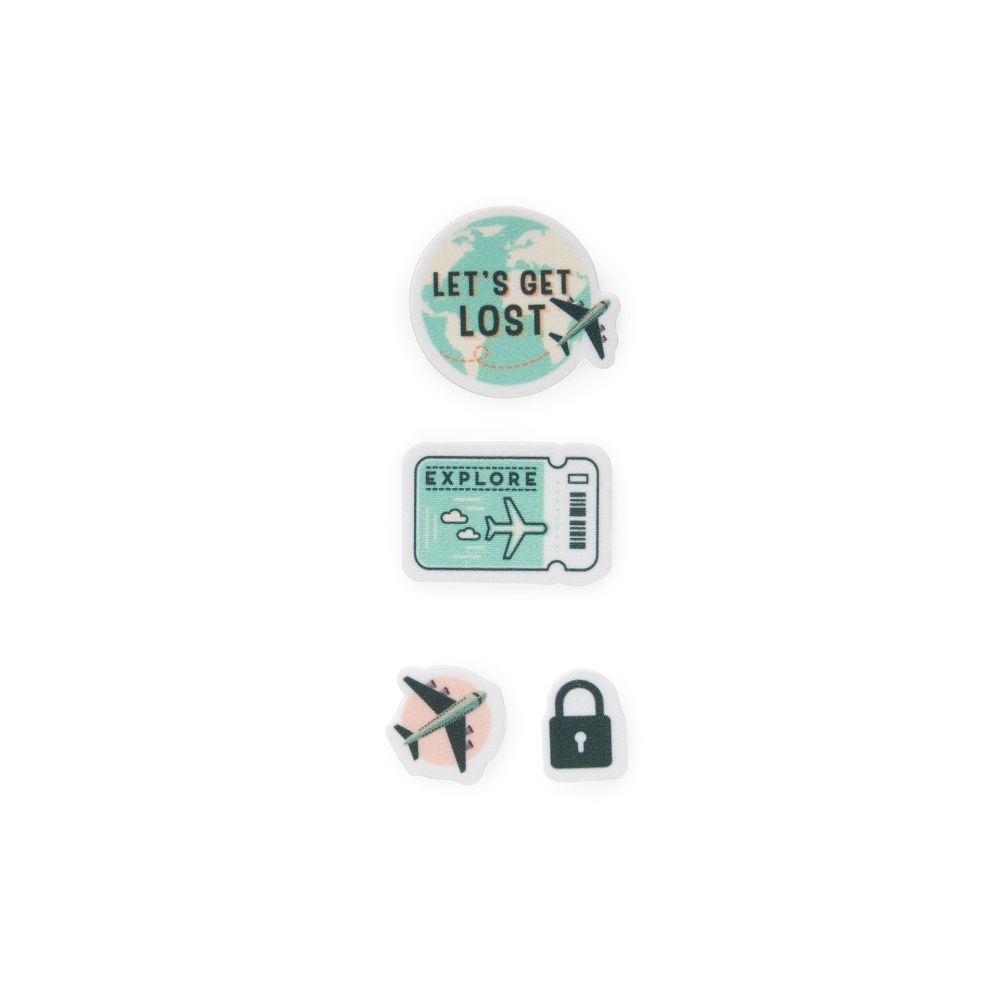 Screen cleaner stickers, Travel, set med 4 st. - 3