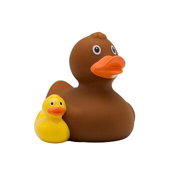 Badeand, Mor med unge